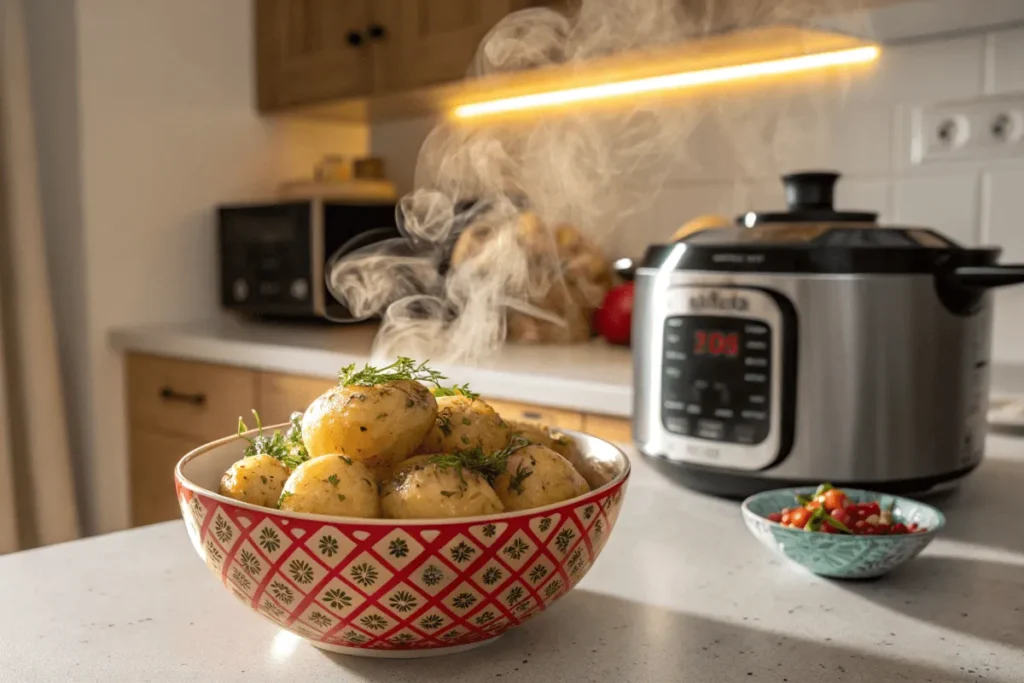 What is the fastest way to cook potatoes in a modern kitchen