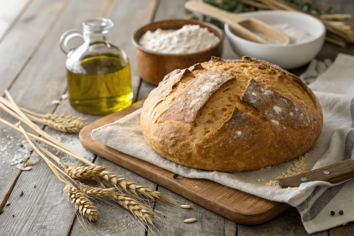 Pane di Altamura - the most famous bread in Italy, with golden crust and rustic texture