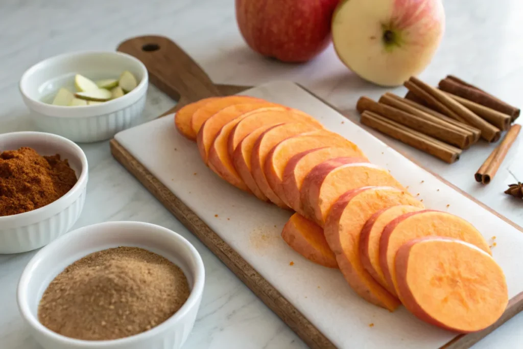 Sweet Potatoes and Apples with Spices