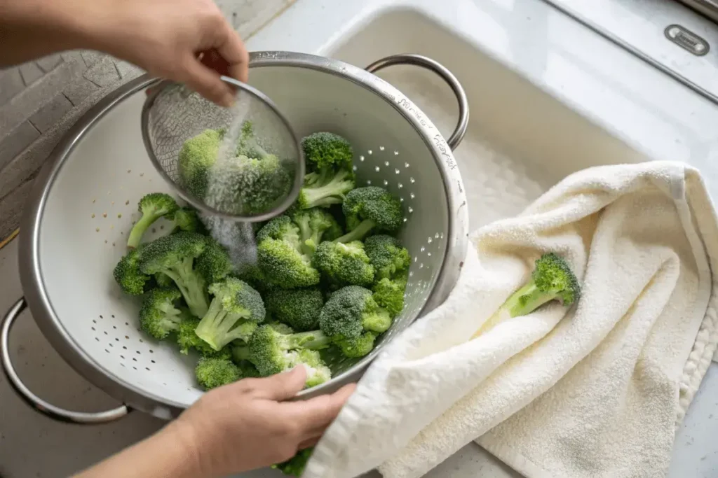 Can I substitute fresh broccoli for frozen in a casserole?