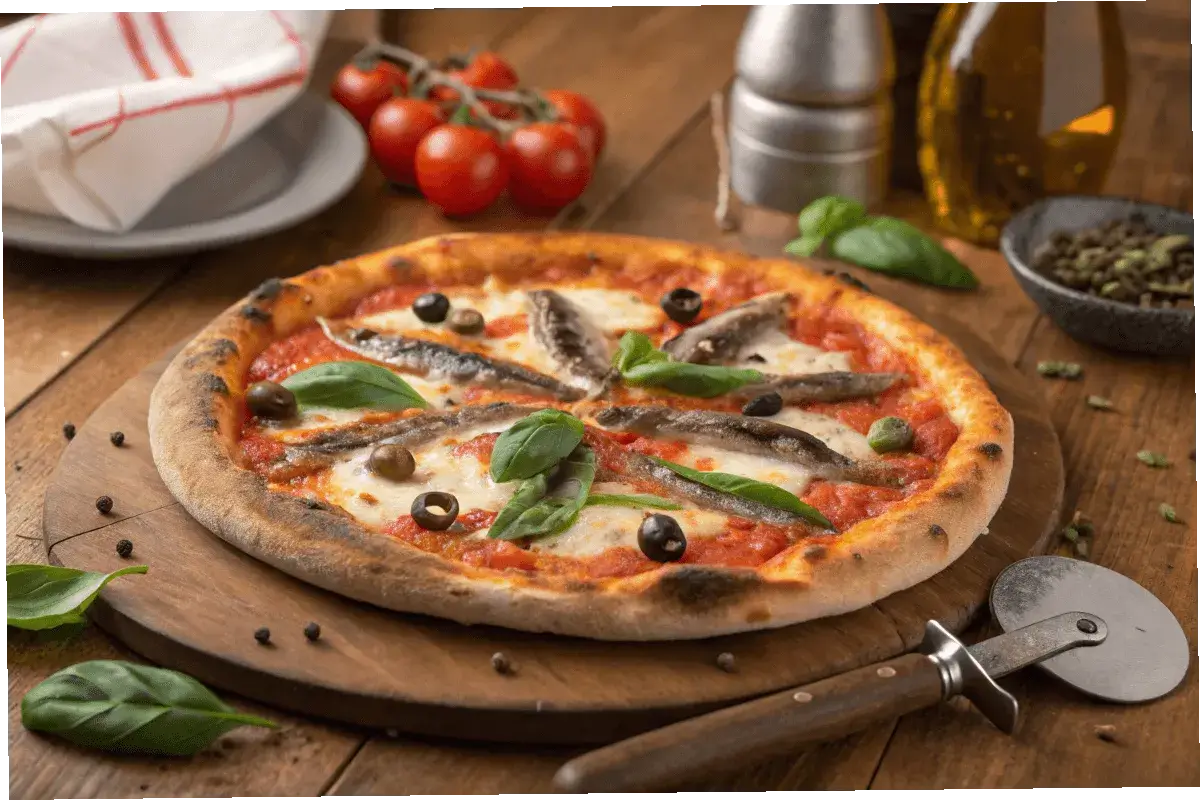 anchovies on pizza