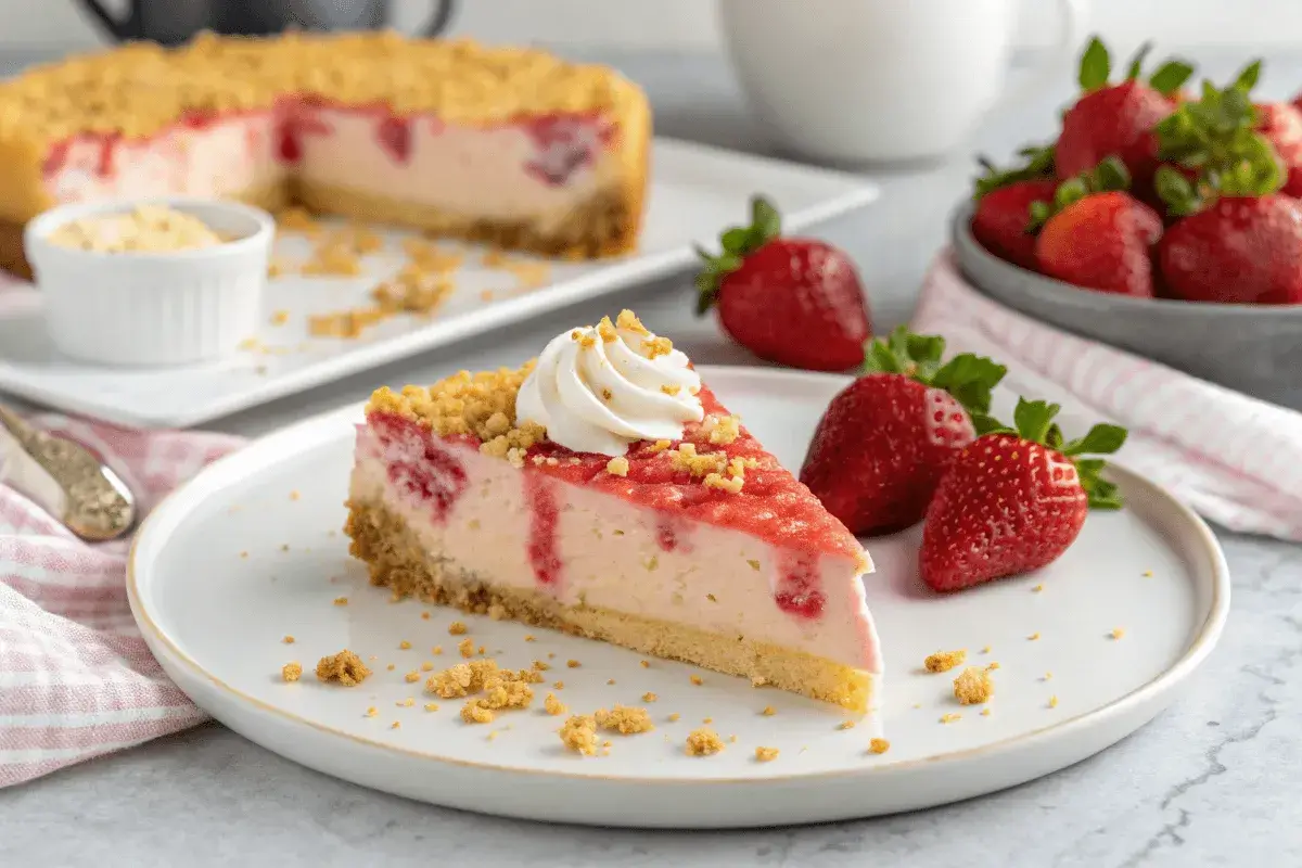 Strawberry Crunch Cheesecake