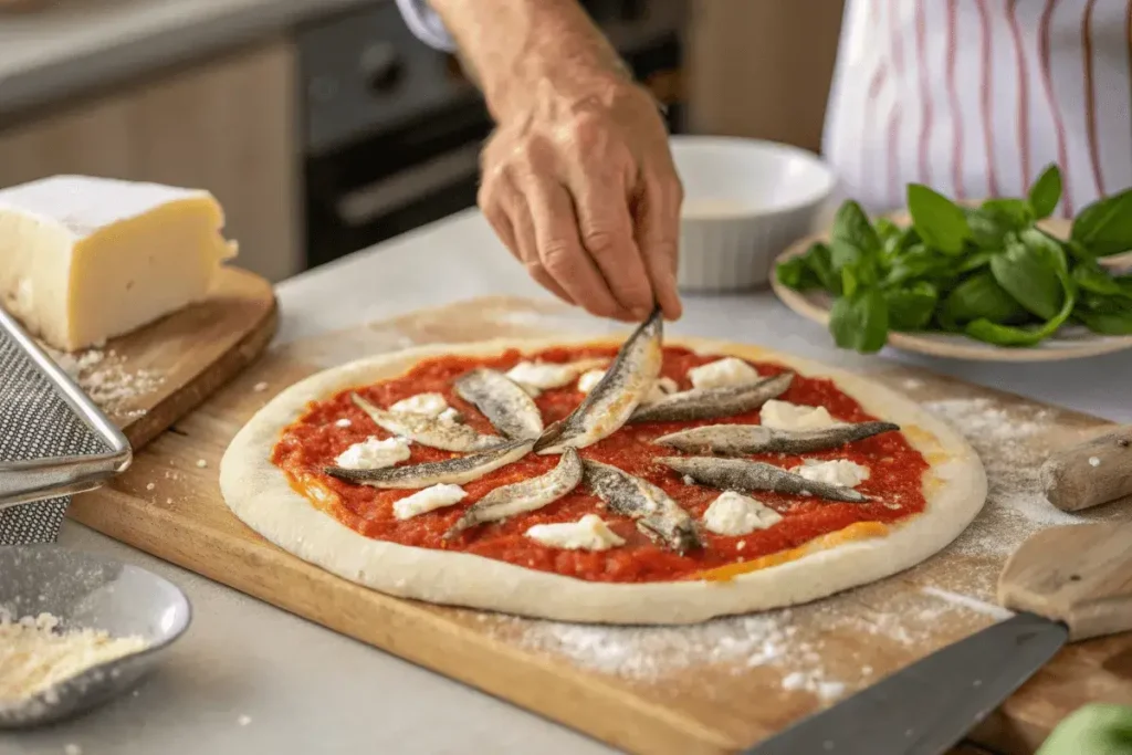 anchovies on pizza