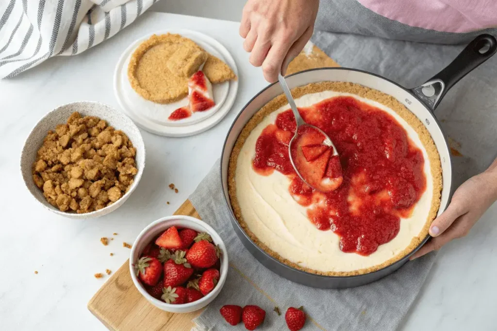 Strawberry Crunch Cheesecake