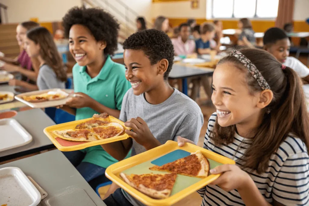 breakfast pizza for schools