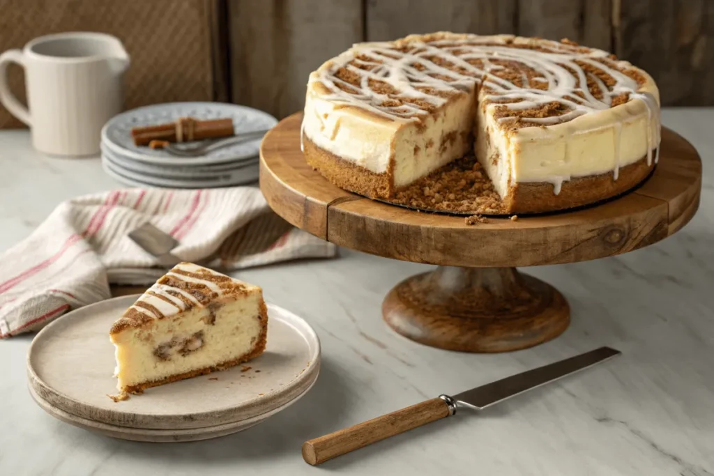 Cinnamon Bun Cheesecake